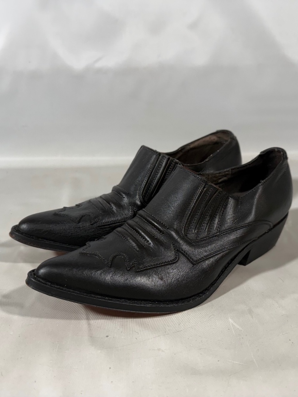 Vtg Seychelles Boot Booties Black Leather Western Cowgirl Rodeo Women’s 6 Mexico